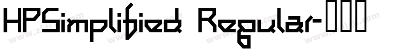HPSimplified Regular字体转换